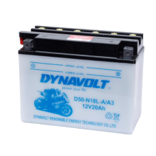 Аккумулятор Dynavolt D50-N18L-A/A3, 12V, DRY