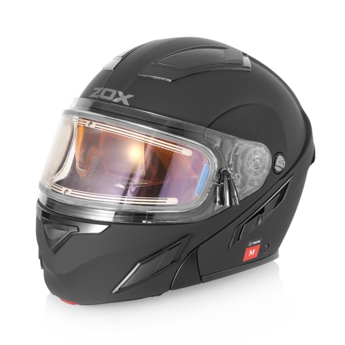 Шлем снегоходный ZOX Brigade, стекло с электроподогревом, мат.