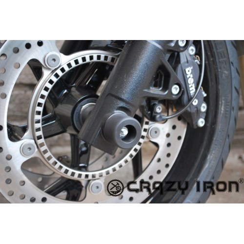 CRAZY IRON Слайдеры BMW F800S ; F800ST ; F800R в ось переднего колеса CRAZY IRON Слайдеры BMW F800S ; F800ST ; F800R в ось переднего колеса
