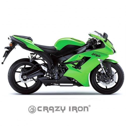 CRAZY IRON Защита RACE RAIL KAWASAKI ZX-6R `07-`08 CRAZY IRON Защита RACE RAIL KAWASAKI ZX-6R `07-`08