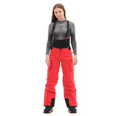Штаны горнолыжные утепленные Gravity Premium WOMAN Red Fluo